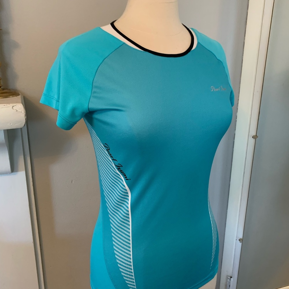 Women’s Pearl Izumi PRO Bike top athletic shirt cycling size medium Aqua blue - Picture 8 of 11
